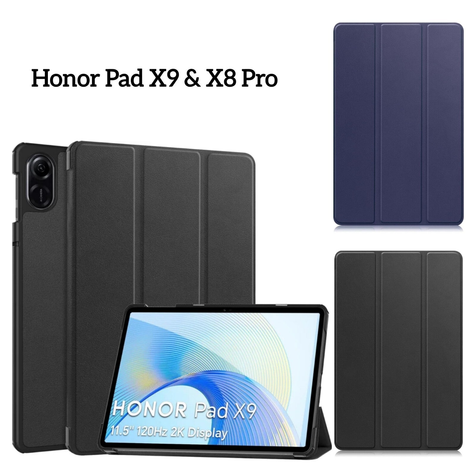 For Honor Pad X9 X8 Pro Case Smart Book Stand Slim Cover & Screen Protector 11.5