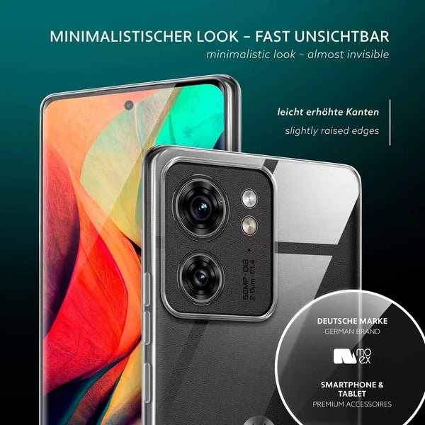 For Motorola Edge 40 40 NEO Clear Case Shockproof Soft TPU Silicone Slim Cover