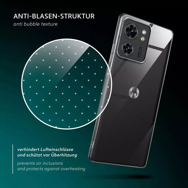 For Motorola Edge 40 Clear Case Shockproof Soft TPU Silicone Slim Phone Cover-UK