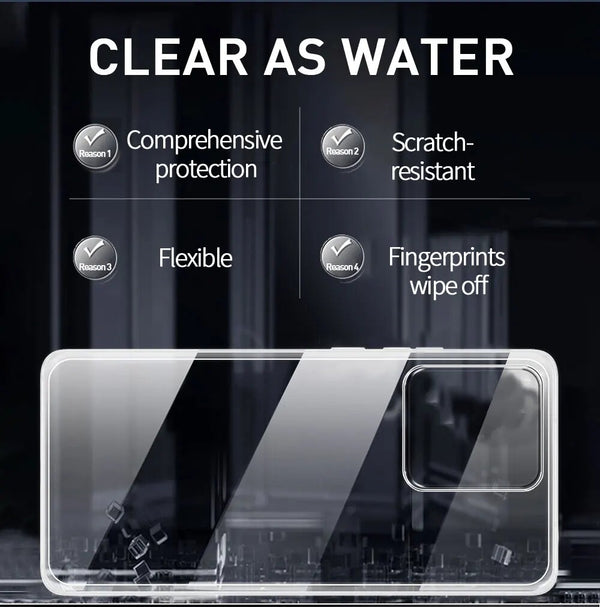 For Motorola Edge 40 Clear Case Shockproof Soft TPU Silicone Slim Phone Cover-UK