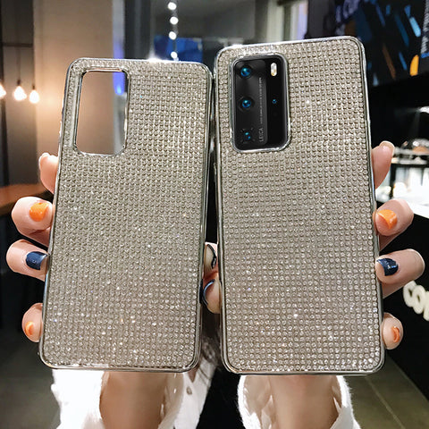 Case For Huawei P40 P40 Pro Cover Bling Glitter Bumper Shockproof TPU Diamond UK