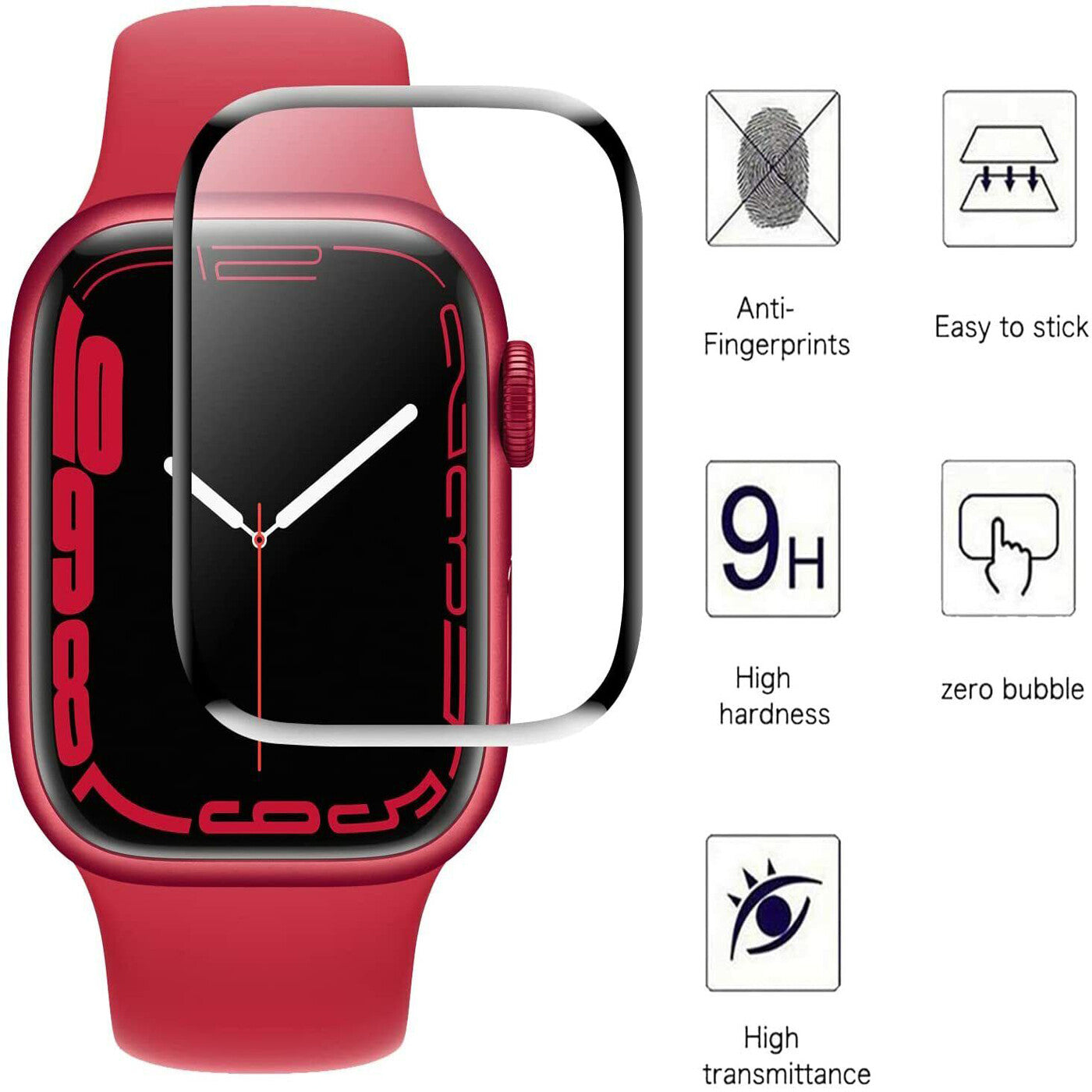 9D Tempered Glass For Apple Watch Series SE Screen Protector  40mm/44mm UK