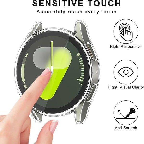 Case for Samsung Galaxy 7 40 44mm Soft TPU Clear Silicon Screen Protector Cover