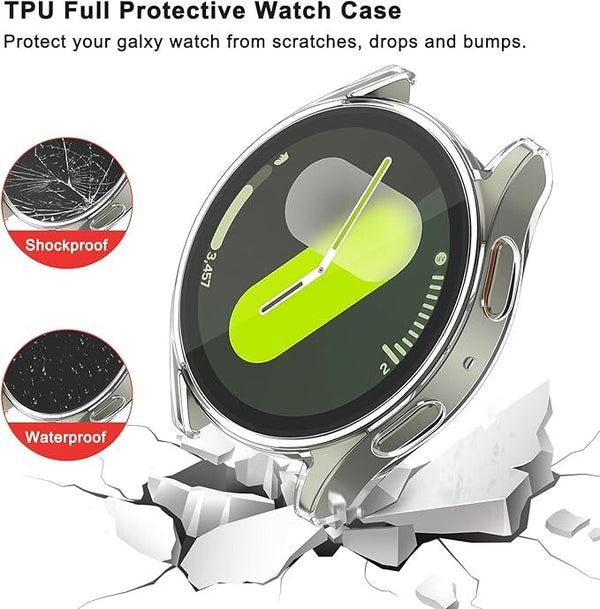 Case for Samsung Galaxy 7 40 44mm Soft TPU Clear Silicon Screen Protector Cover