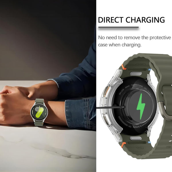 Case for Samsung Galaxy 7 40 44mm Soft TPU Clear Silicon Screen Protector Cover