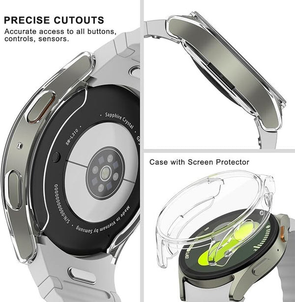 Case for Samsung Galaxy 7 40 44mm Soft TPU Clear Silicon Screen Protector Cover