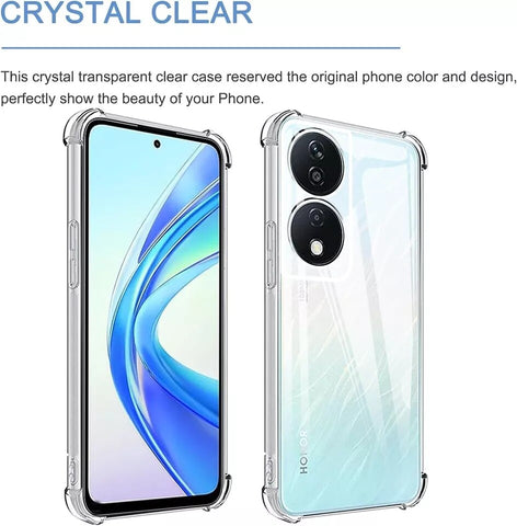 For Honor X7B X8A Silicon Shockproof Clear Bumper Thick Case Slim Back Gel Cover