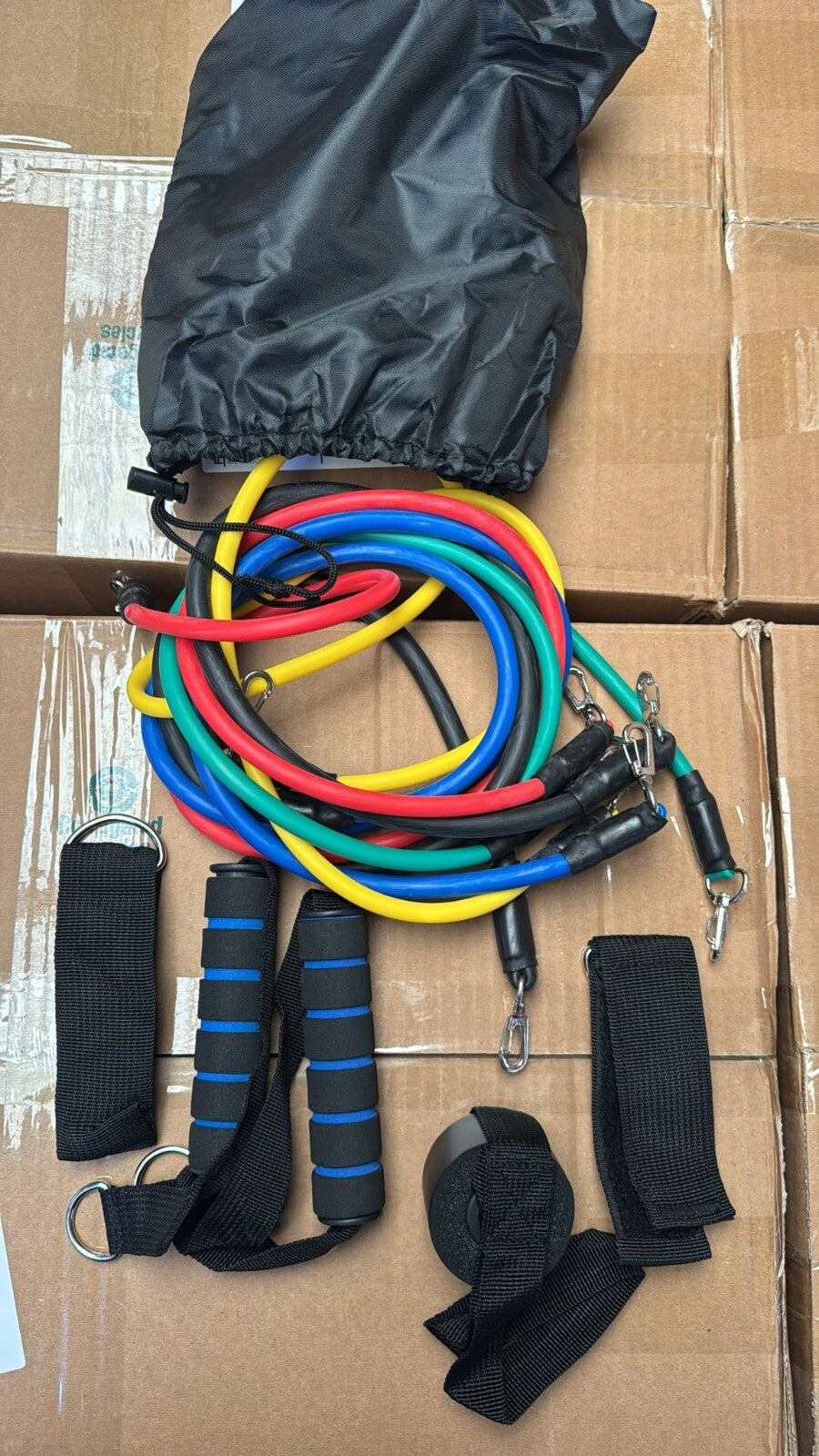 10x Resistance Bands (11 PCS) For Gym Workout Fitness Clearance JOBLOT Wholesale