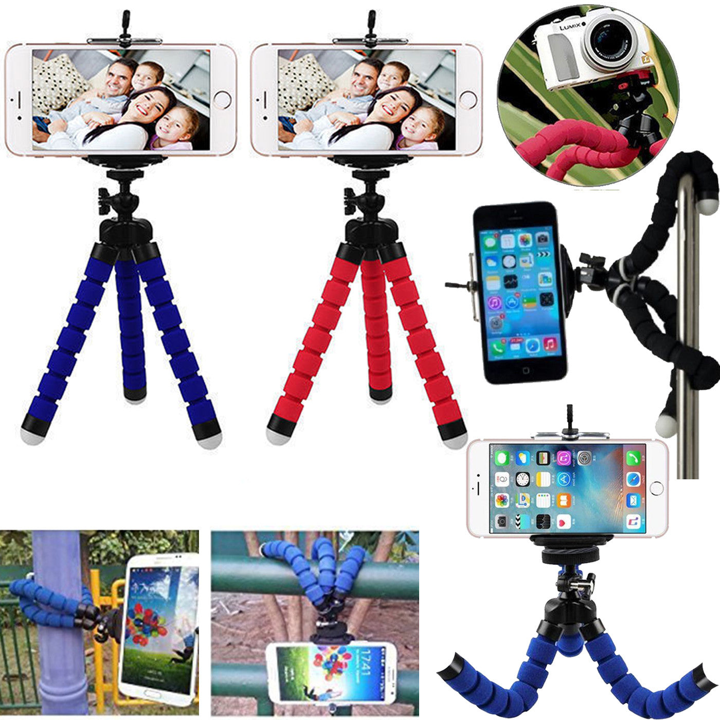 Universal Mini Mobile Phone Tripod Stand Grip Holder Mount For All Huawei Phones