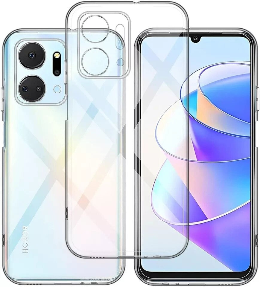 Case For Honor X7A Clear Shockproof Thin TPU Gel Silicone Slim Back Cover-UK