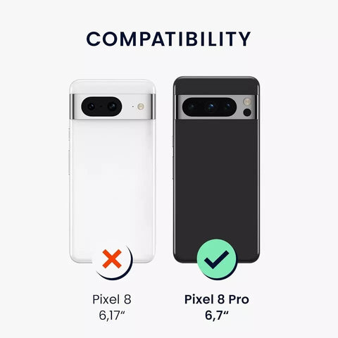 Case For Google Pixel 8 Pro Shockproof Matte Thin TPU Slim Black Soft Cover-UK
