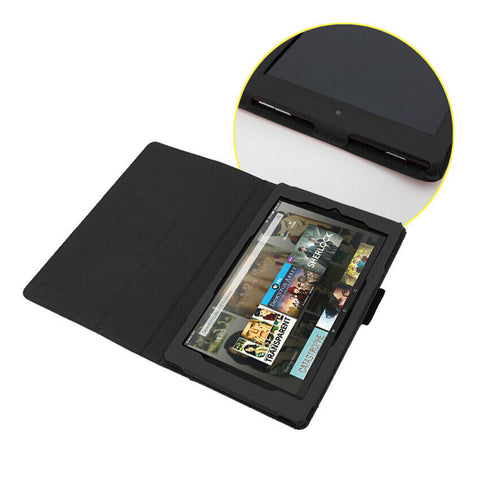 Smart PU Leather Folio Protective Slim Case Stand Cover For Kindle Fire 7 9th Gen