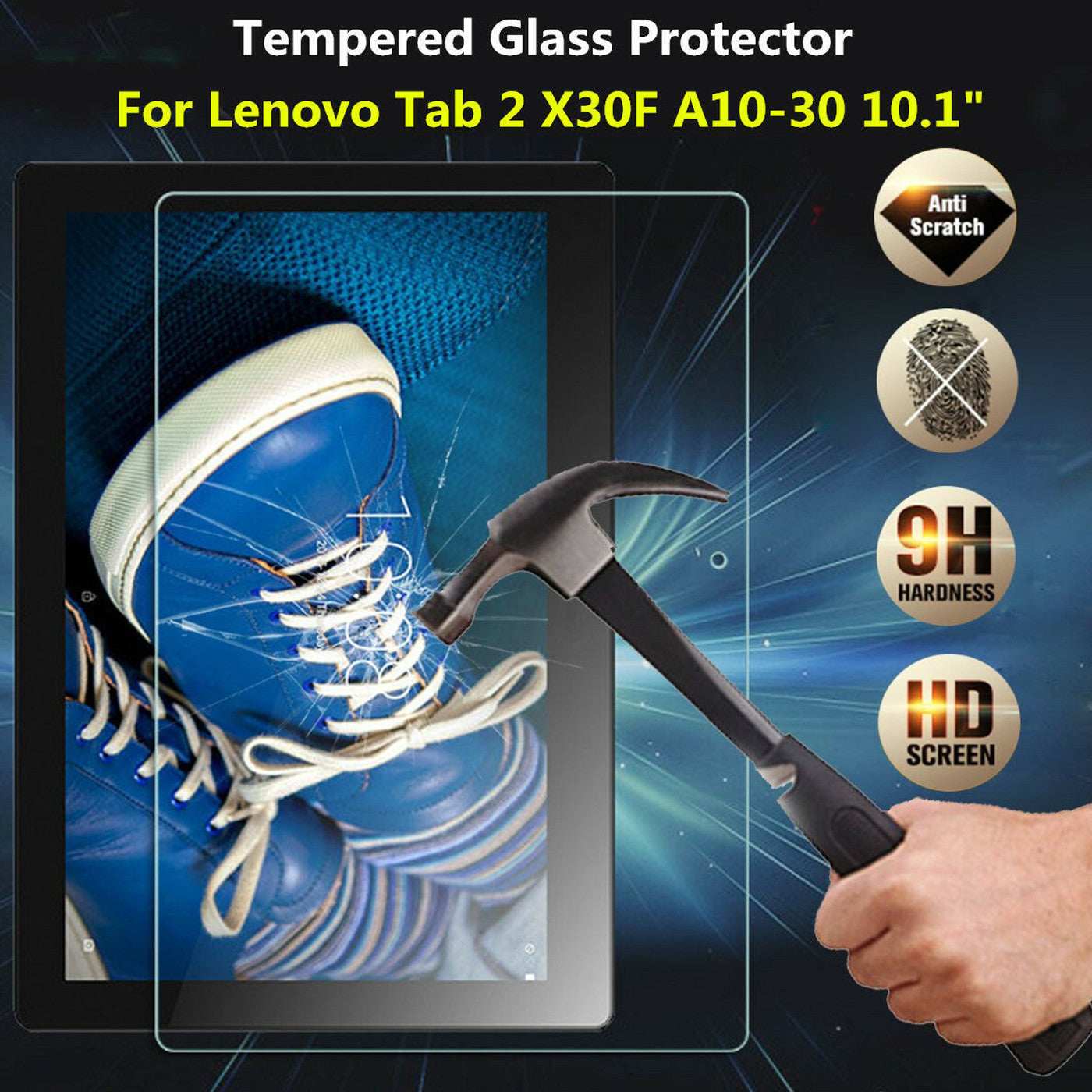 Tempered Glass For Lenovo Tab 3 10.1 Inch E10 M8 M10 9h Screen Protector Cover