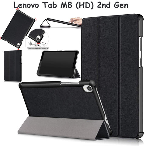 For Lenovo Tab M8 (HD) 2nd Gen 2019 Leather Thin Smart Stand Case Cover Tablet