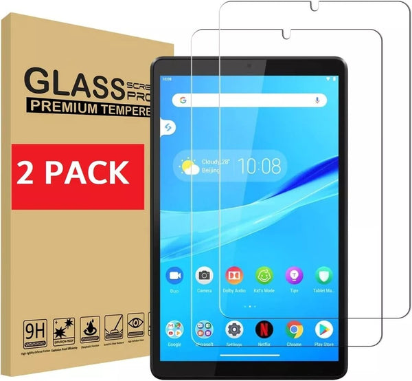 For Lenovo Tab M8 2nd Gen Case Leather Magnetic Stand Cover Or Tempered Glass