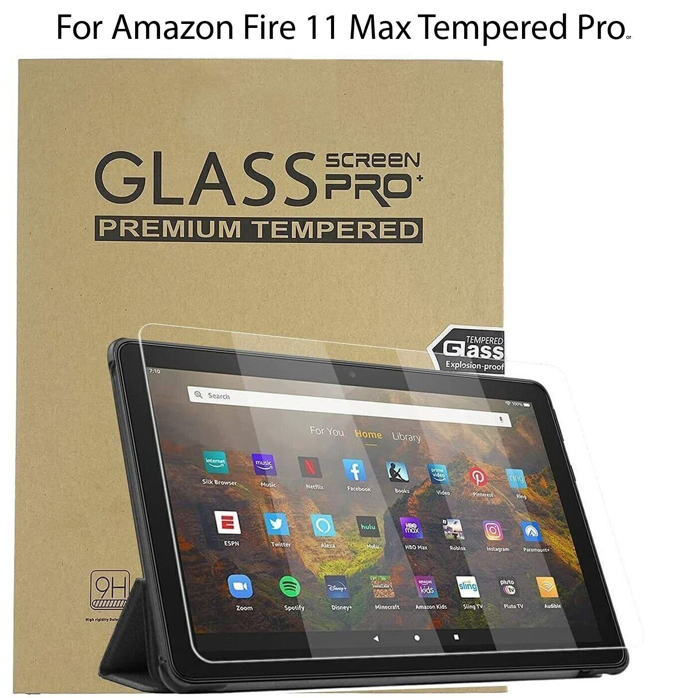1x Tempered Glass Screen Protector For Amazon Fire Max 11 2023 (13th Gen)