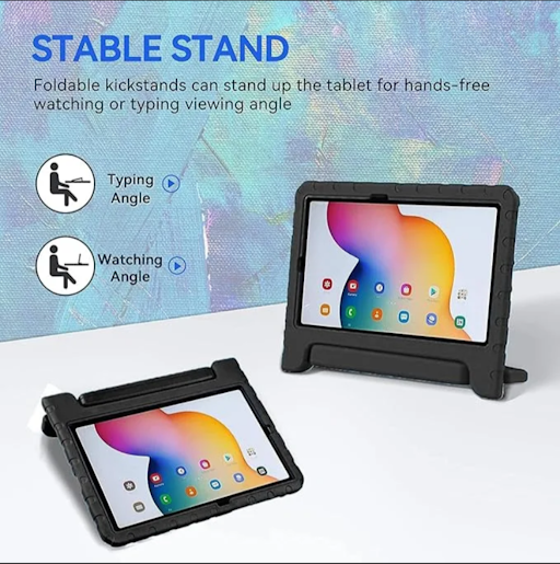 Kids Case For Galaxy Tab S6 Lite 10.5 P610 P615 EVA Foam Shockproof Stand Cover