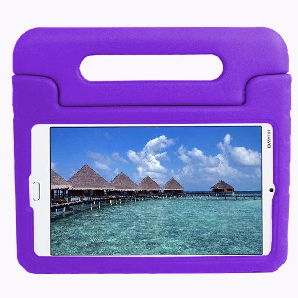 Kids Case For Huawei MediaPad M3 Lite 8 Eva Shockproof Foam Purple stand Cover