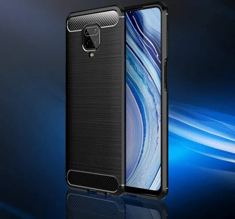 For Xredmi Note 9 Pro Case Carbon Fibre Gel Cover Ultra Slim Silicon Shockproof