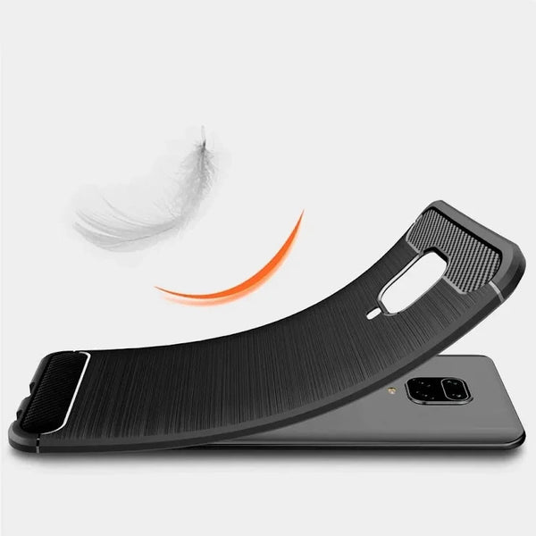 For Xredmi Note 9 Pro Case Carbon Fibre Gel Cover Ultra Slim Silicon Shockproof