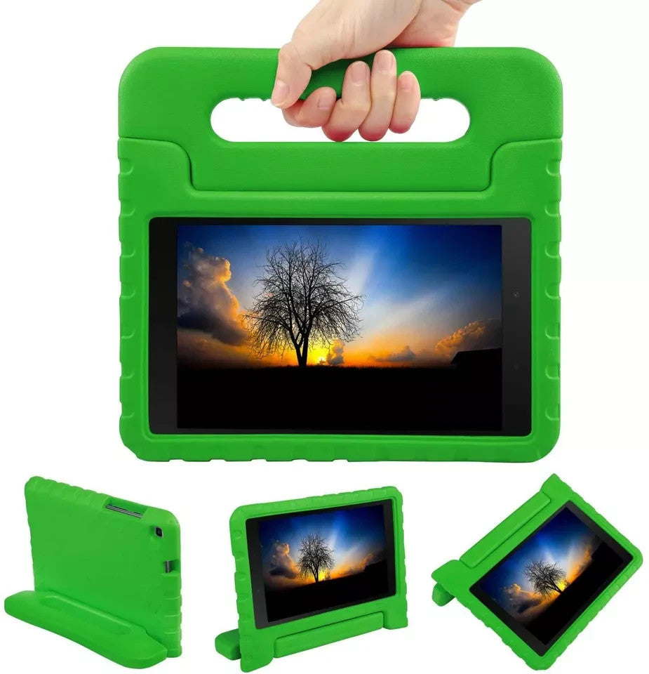 For Galaxy Tab A 8.0'' T290 T295 Shockproof Kids EVA Foam Stand Green Cover
