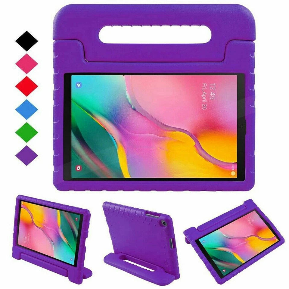 For Galaxy Tab A 8.0'' T290 T295 Shockproof Kids EVA Foam Stand Purple Cover
