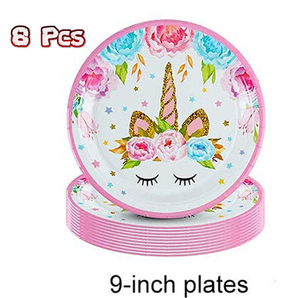 Unicorn Birthday Party Supplies Girls Children Tableware Decorations Balloons UK