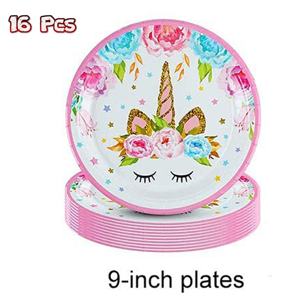 Unicorn Birthday Party Supplies Girls Children Tableware Decorations Balloons UK