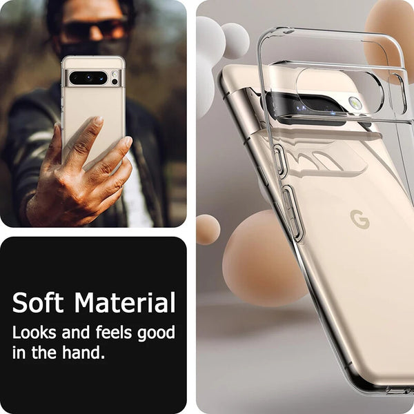 Clear Case For Google Pixel 8 8A Pro Shockproof Soft TPU Silicone Slim Cover