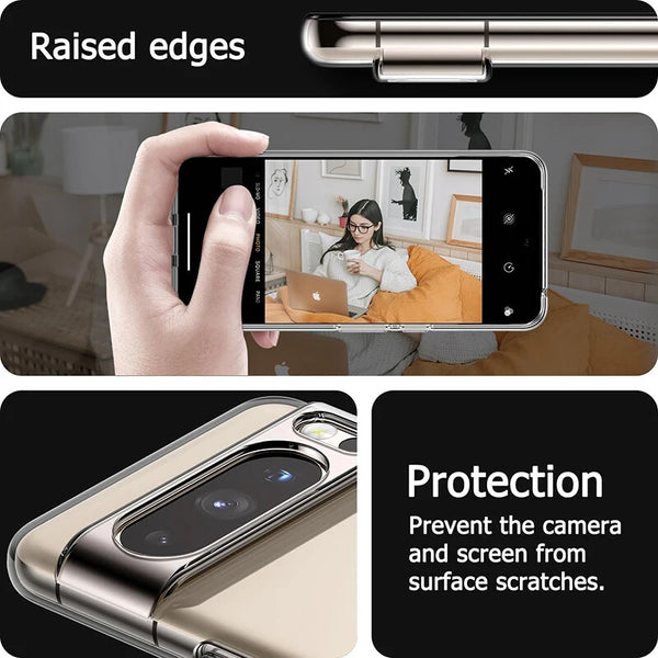 Clear Case For Google Pixel 8 8A Pro Shockproof Soft TPU Silicone Slim Cover