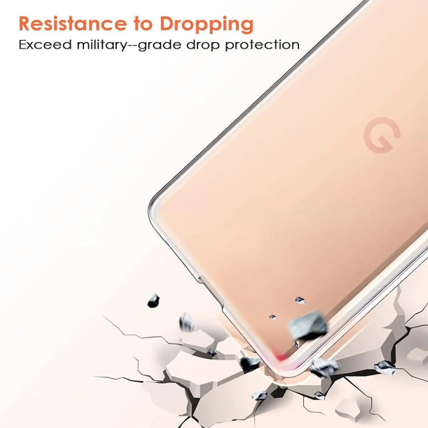 Clear Case For Google Pixel 8 8A Pro Shockproof Soft TPU Silicone Slim Cover