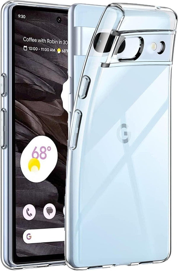 Clear Case For Google Pixel 8 8A Pro Shockproof Soft TPU Silicone Slim Cover