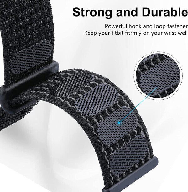 Replacvement Sports Nylon Loop For Fitbit Versa 4 Woven Watch Band Strap