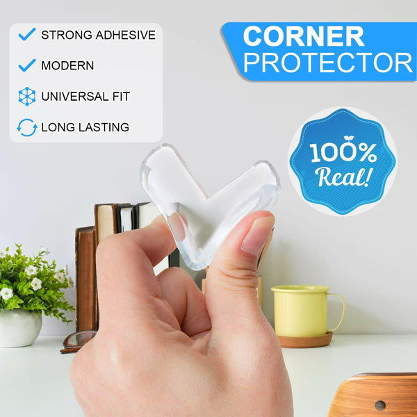 4x Clear Rubber Furniture Corner Edge Table Cushion Guard Protector Kids Safety