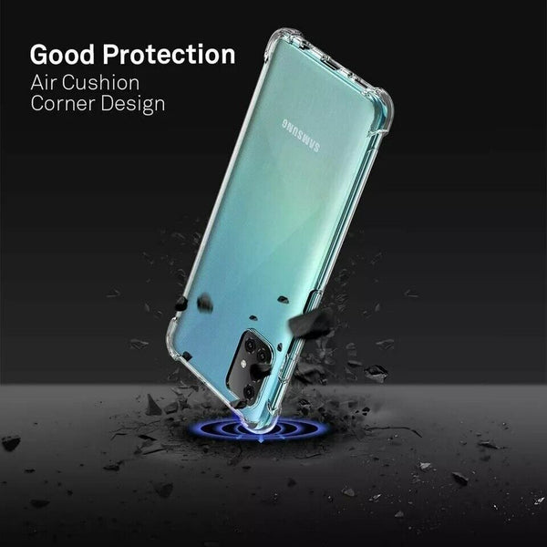 For Samsung Galaxy A71 2019 Clear Case ShockProof Thick TPU Slim Silicone Cover