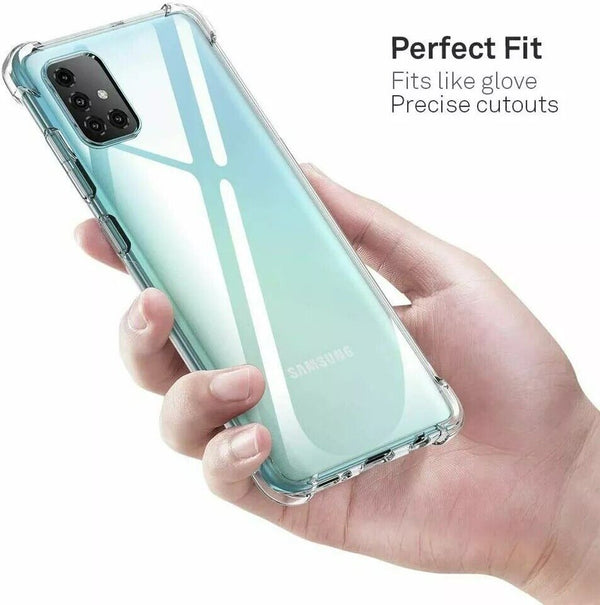 For Samsung Galaxy A71 2019 Clear Case ShockProof Thick TPU Slim Silicone Cover