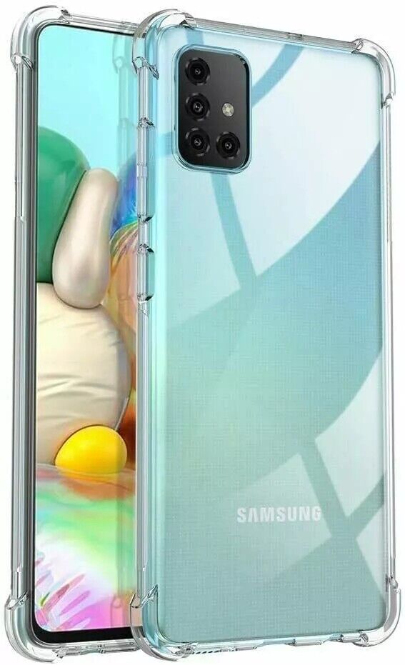 For Samsung Galaxy A71 2019 Clear Case ShockProof Thick TPU Slim Silicone Cover