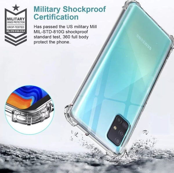For Samsung Galaxy A71 2019 Clear Case ShockProof Thick TPU Slim Silicone Cover