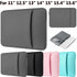 Tablet Laptop Neoprene Zip Bag Case For 11" 12" 14" 15" inch Sleeve Pouch Cover
