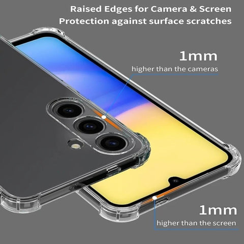 Clear Case For Galaxy S24 Ultra Plus Shockproof  Bumper Thick TPU Silicone Cover