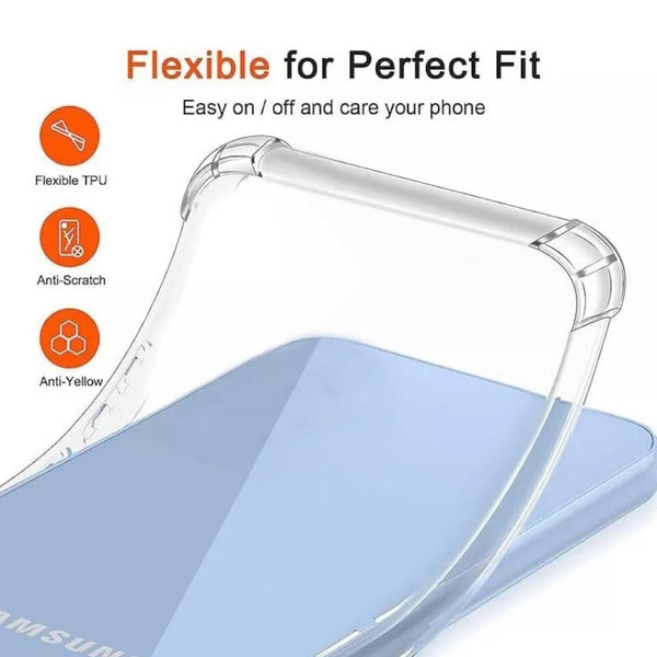 Clear Case For Galaxy S24 Ultra Plus Shockproof  Bumper Thick TPU Silicone Cover