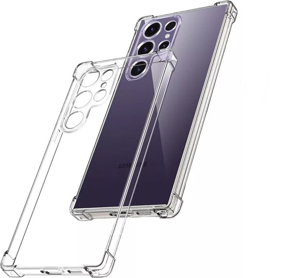 Clear Case For Galaxy S24 Ultra Plus Shockproof  Bumper Thick TPU Silicone Cover