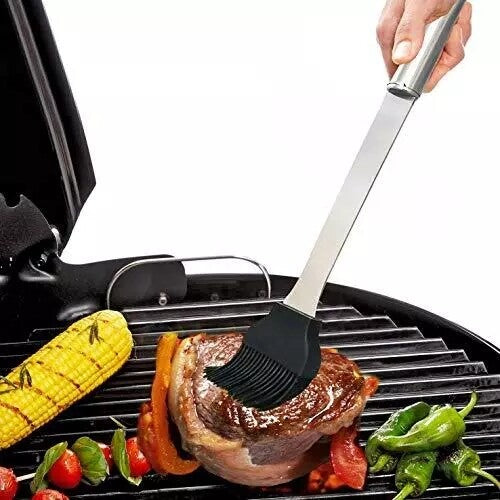 Stainless Steel BBQ Grill Tool Set Outdoor Utensil Cooking Cutlery Kit with Case