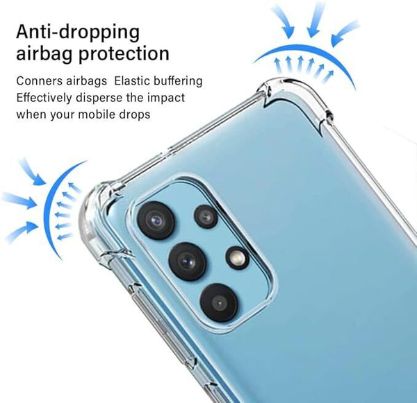 For Samsung Galaxy A32 5G Clear Case ShockProof Thick TPU Silicone Slim Cover