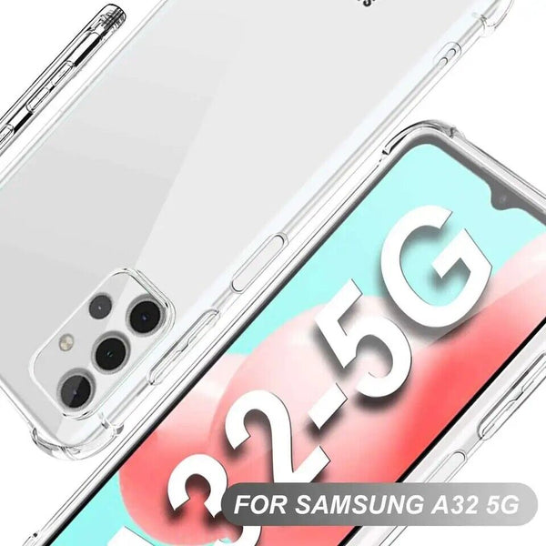 For Samsung Galaxy A32 5G Clear Case ShockProof Thick TPU Silicone Slim Cover