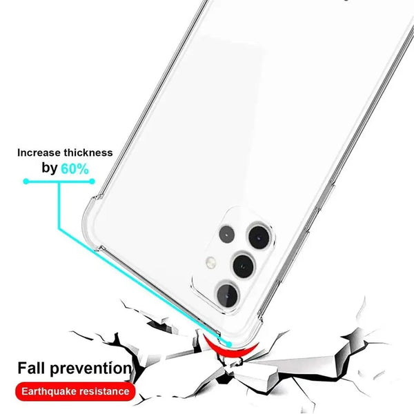 For Samsung Galaxy A32 5G Clear Case ShockProof Thick TPU Silicone Slim Cover