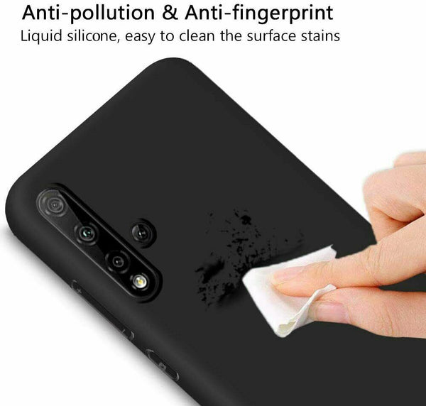 Case For Huawei Nova 5T Matte Shockproof Silicone Ultra Slim Liquid Gel Cover