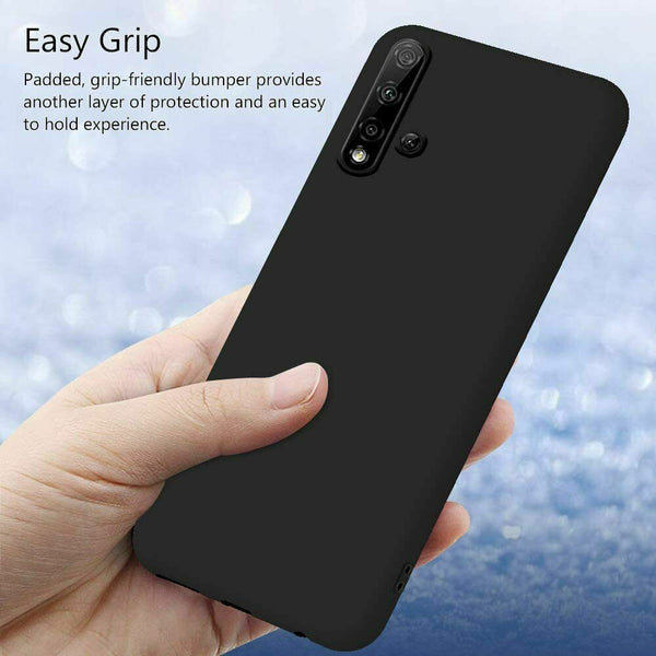 Case For Huawei Nova 5T Matte Shockproof Silicone Ultra Slim Liquid Gel Cover