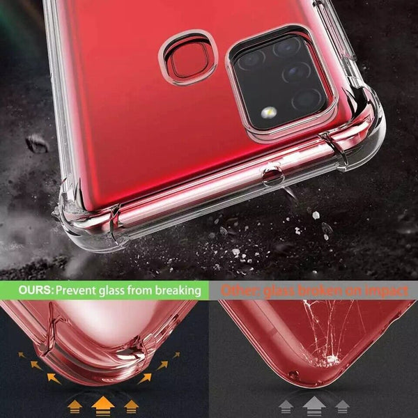 Case For Samsung Galaxy A21s 2020 Thick Clear ShockProof TPU Silicone Cover