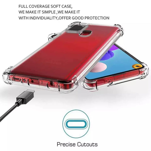 Case For Samsung Galaxy A21s 2020 Thick Clear ShockProof TPU Silicone Cover